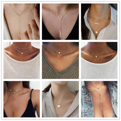 Tiny Heart Necklace for Women SHORT Chain - NECKLACE GIFT